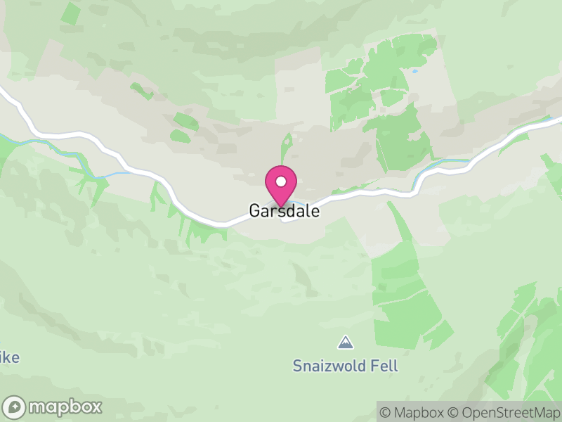 Map of Garsdale, Westmorland and Furness