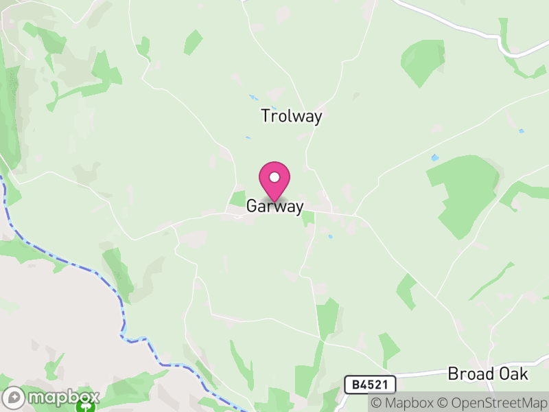 Map of Garway, Herefordshire