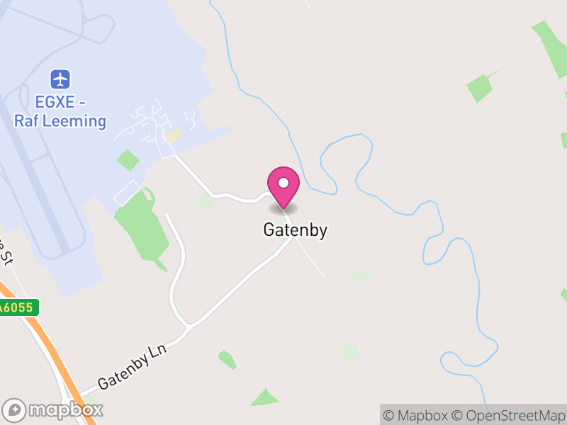 Map of Gatenby, North Yorkshire