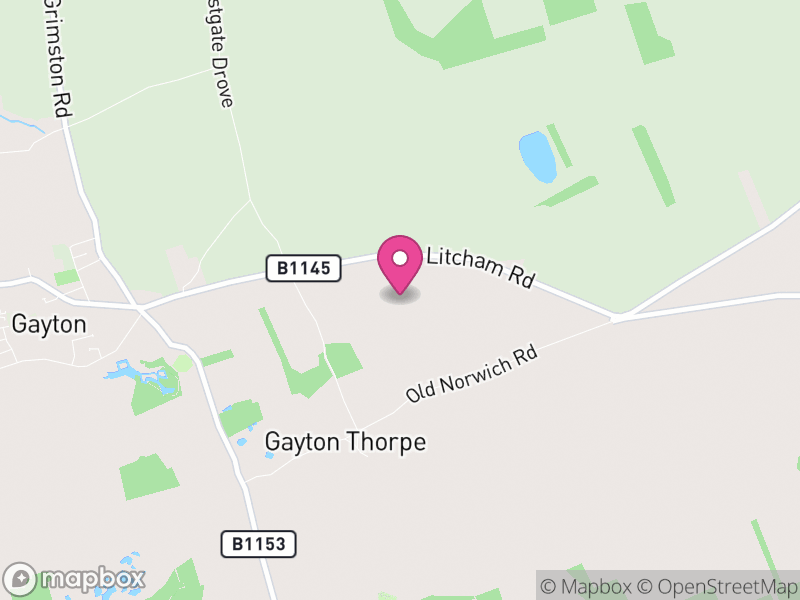 Map of Gayton, King's Lynn and West Norfolk