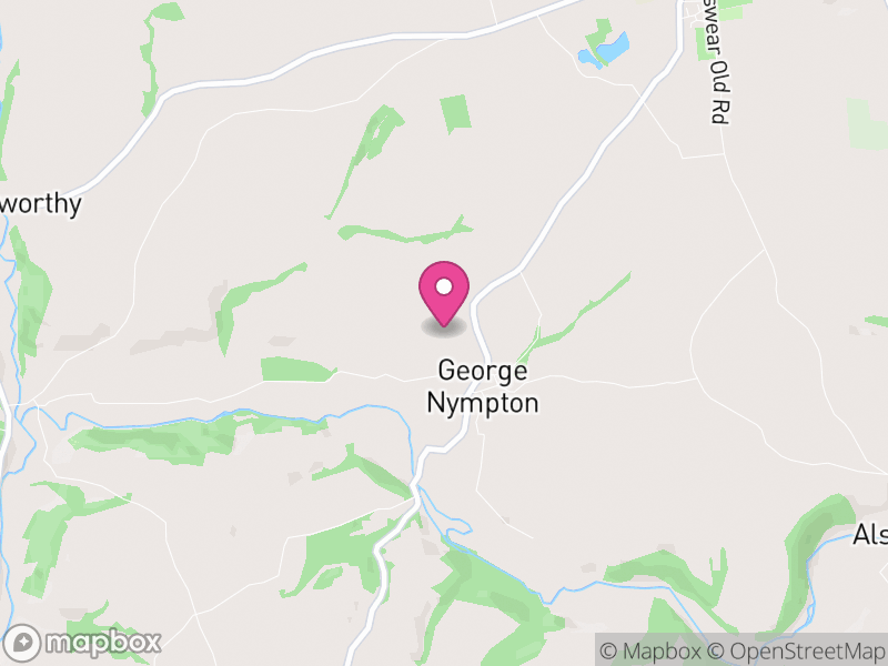 Map of George Nympton, North Devon