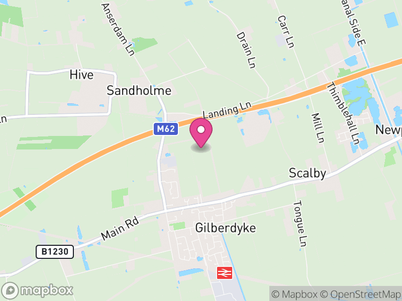 Map of Gilberdyke, East Riding of Yorkshire