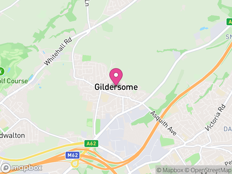 Map of Gildersome, Leeds