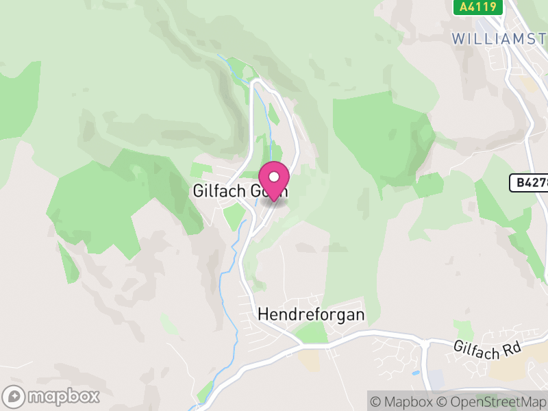 Map of Gilfach Goch, Rhondda Cynon Taf