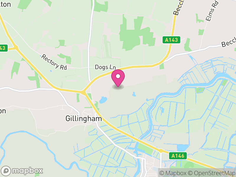 Map of Gillingham, South Norfolk