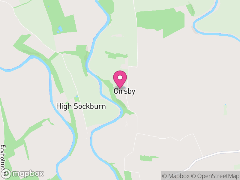 Map of Girsby, North Yorkshire