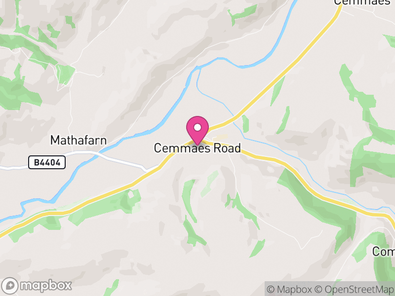 Map of Glantwymyn, Powys