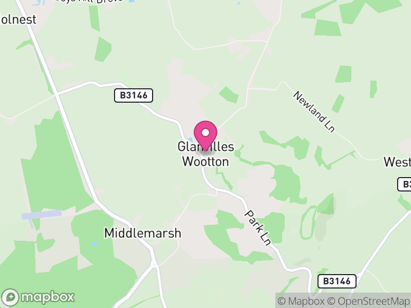 Map of Glanvilles Wootton, Dorset