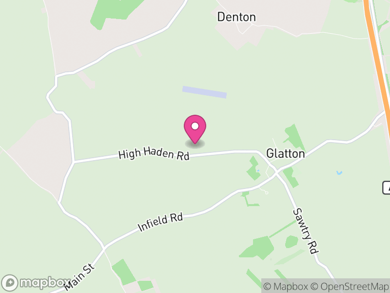 Map of Glatton, Huntingdonshire