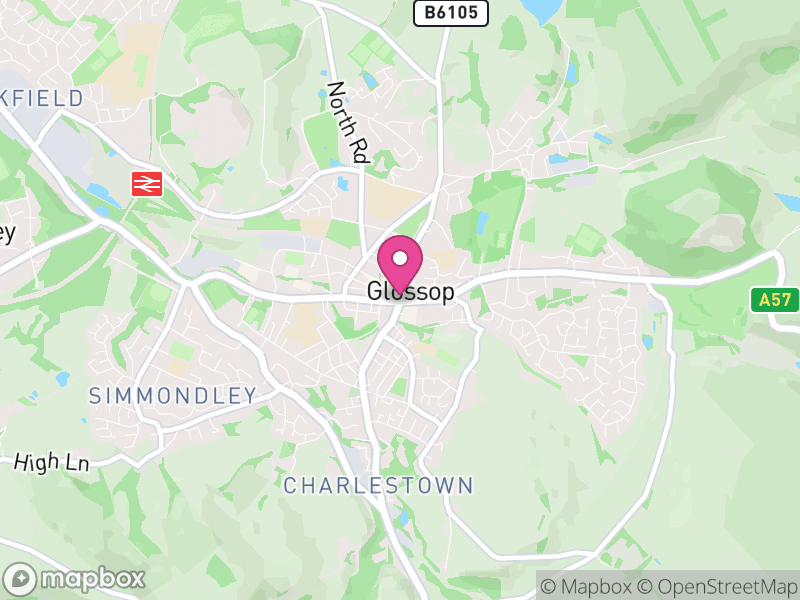 Map of Glossop