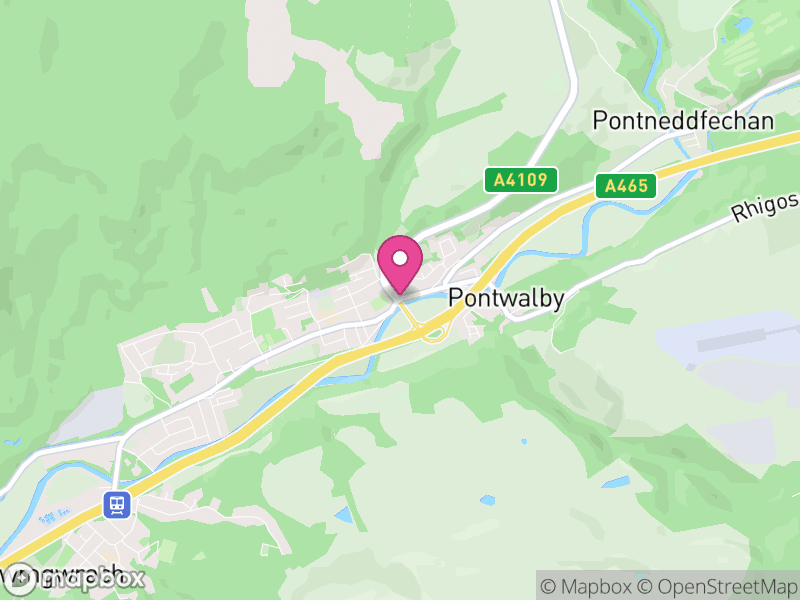 Map of Glynneath, Neath Port Talbot