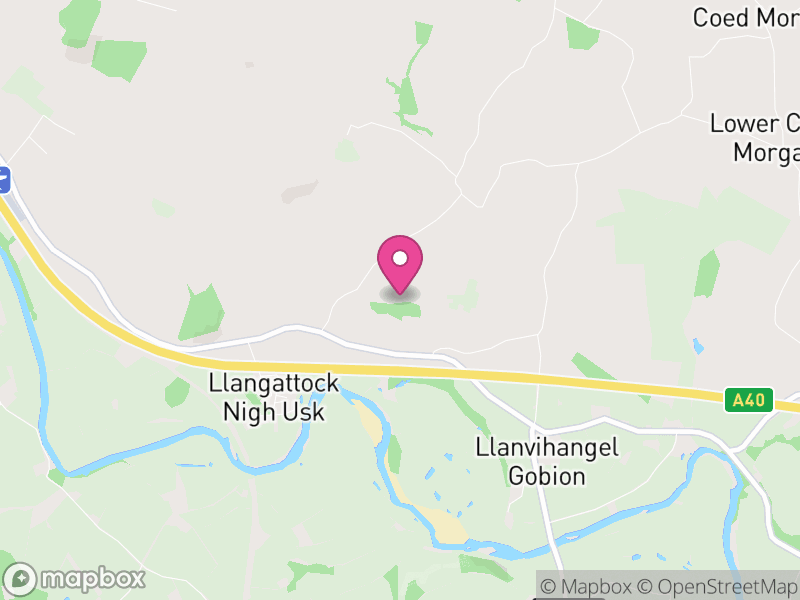 Map of Gobion Fawr, Monmouthshire