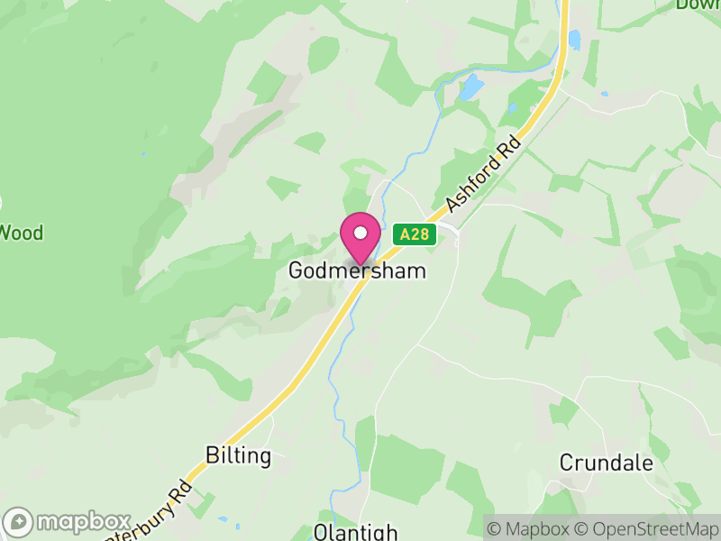 Map of Godmersham, Ashford