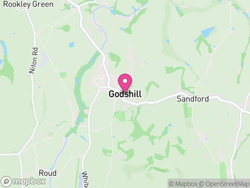 Map of Godshill, Isle of Wight