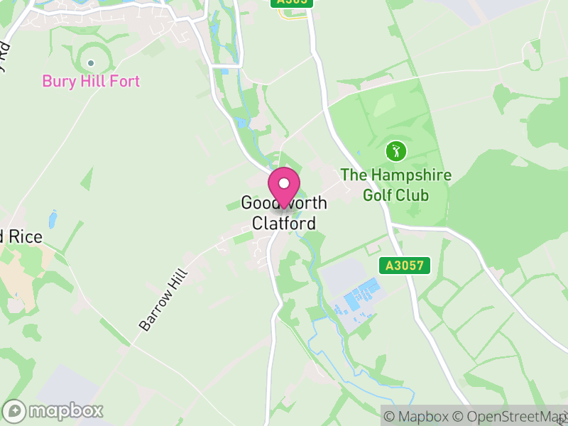 Map of Goodworth Clatford, Test Valley