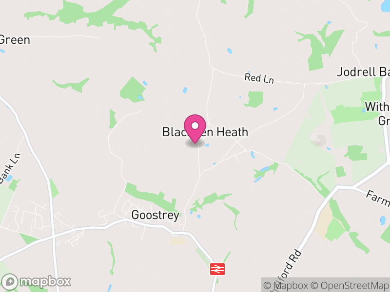 Map of Goostrey, Cheshire East