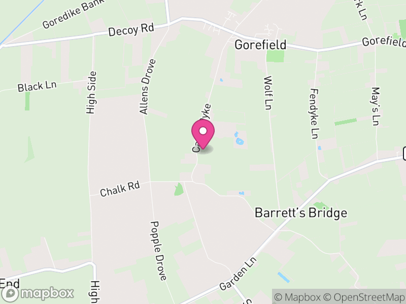 Map of Gorefield, Fenland