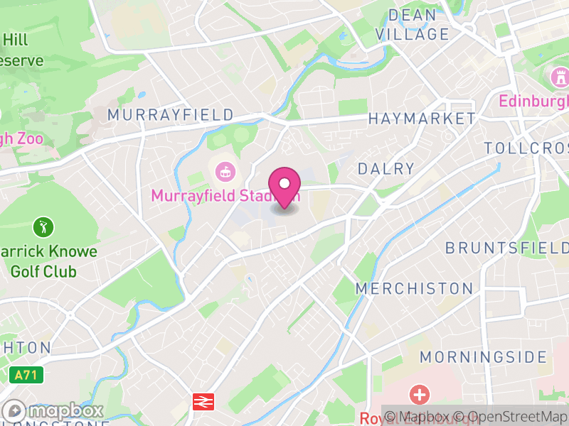 Map of Gorgie/Dalry, Edinburgh