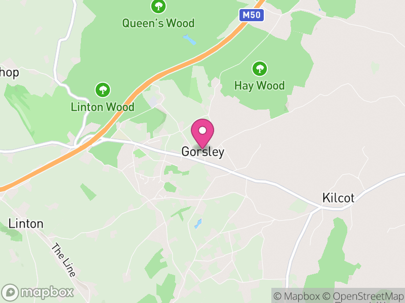 Map of Gorsley and Kilcot, Forest of Dean