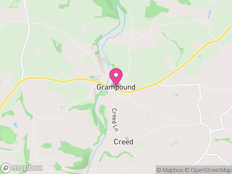 Map of Grampound with Creed, Cornwall