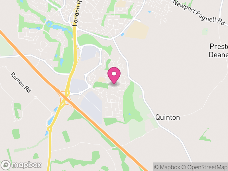 Map of Grange Park, West Northamptonshire