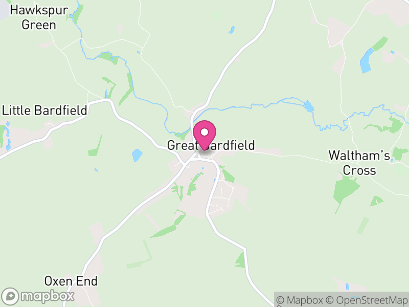 Map of Great Bardfield, Braintree