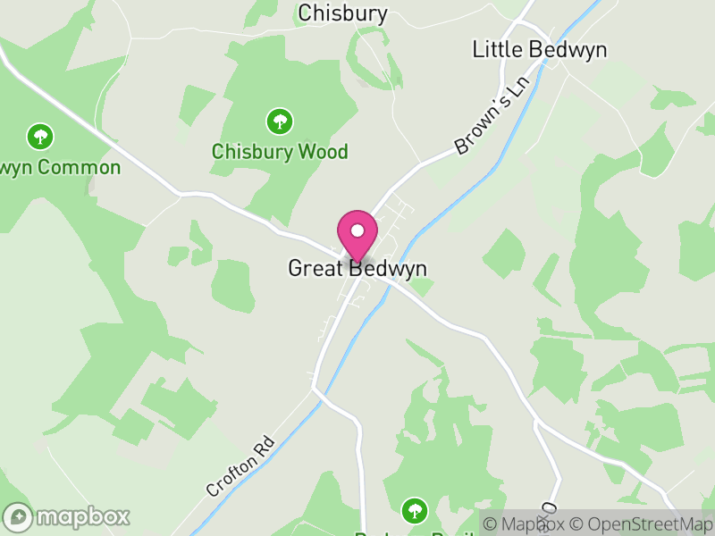 Map of Great Bedwyn, Wiltshire