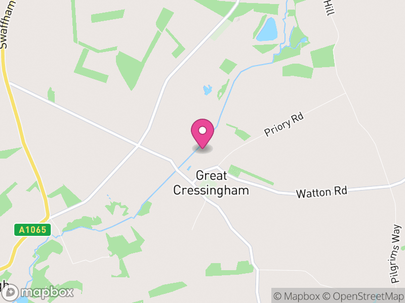 Map of Great Cressingham, Breckland