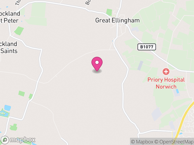 Map of Great Ellingham, Breckland
