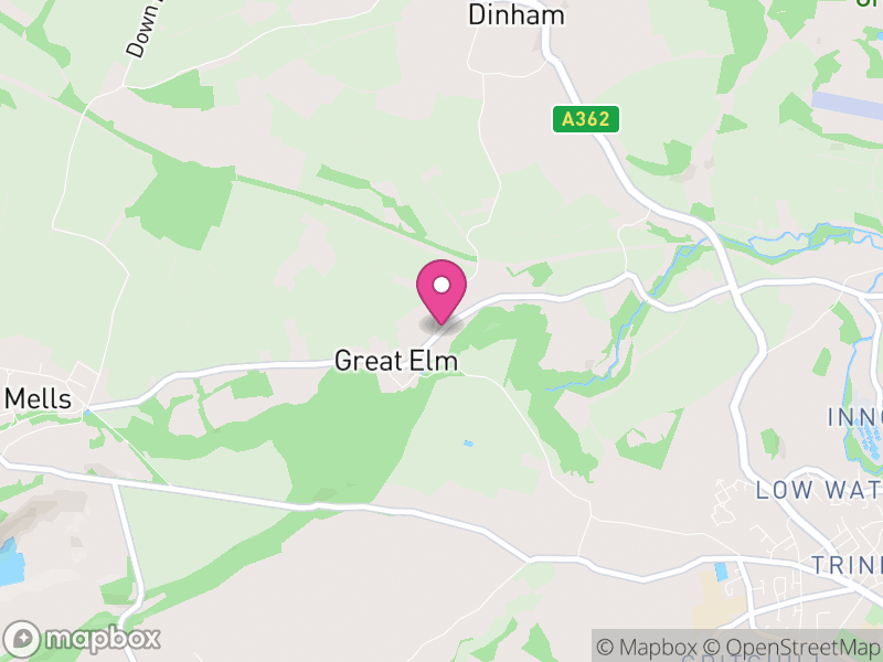 Map of Great Elm, Somerset