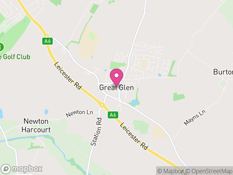 Map of Great Glen, Harborough