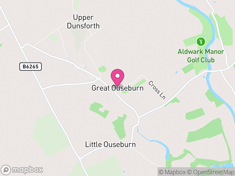 Map of Great Ouseburn, North Yorkshire