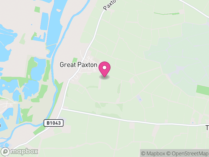 Map of Great Paxton, Huntingdonshire