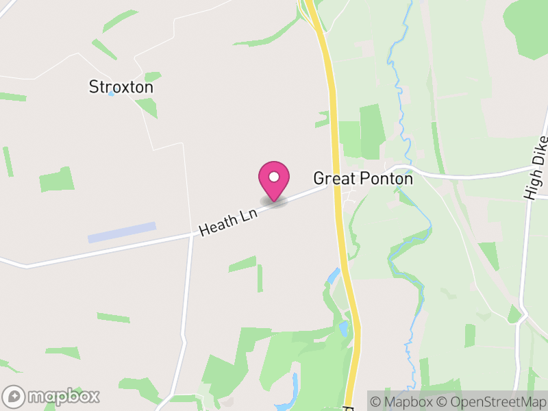Map of Great Ponton, South Kesteven
