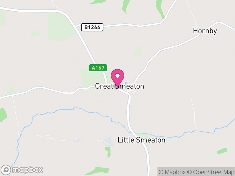 Map of Great Smeaton, North Yorkshire