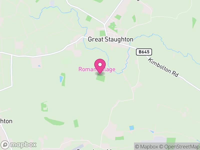 Map of Great Staughton, Huntingdonshire