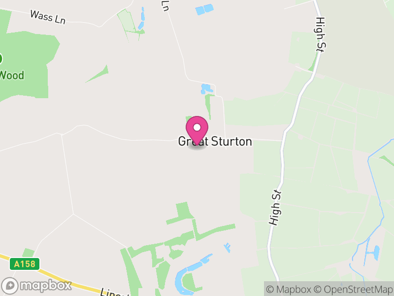 Map of Great Sturton, East Lindsey