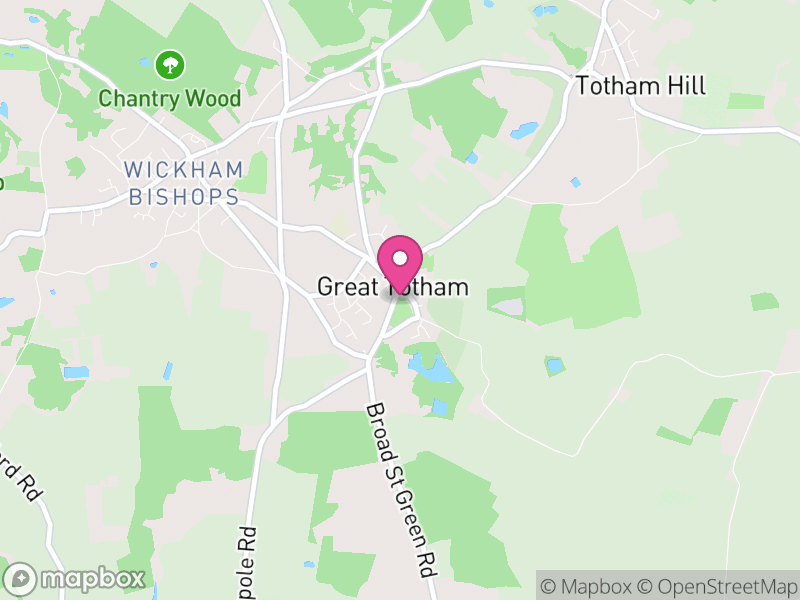 Map of Great Totham, Maldon