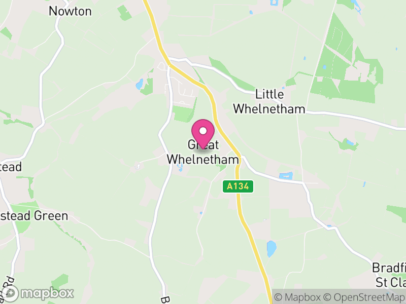 Map of Great Whelnetham, West Suffolk