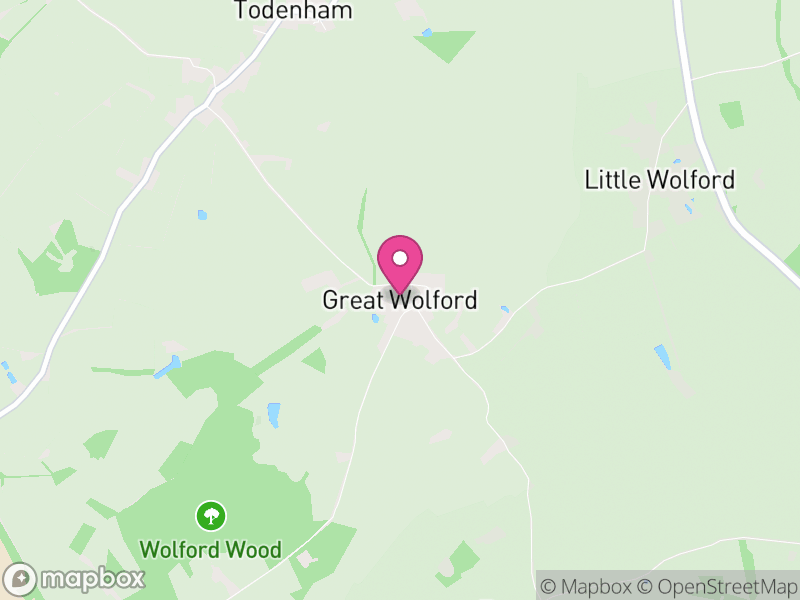 Map of Great Wolford, Stratford-on-Avon