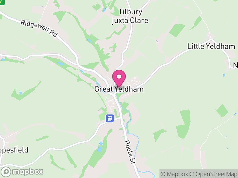 Map of Great Yeldham, Braintree