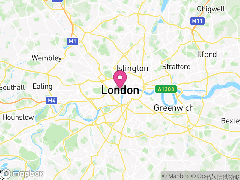 Map of Greater London, England