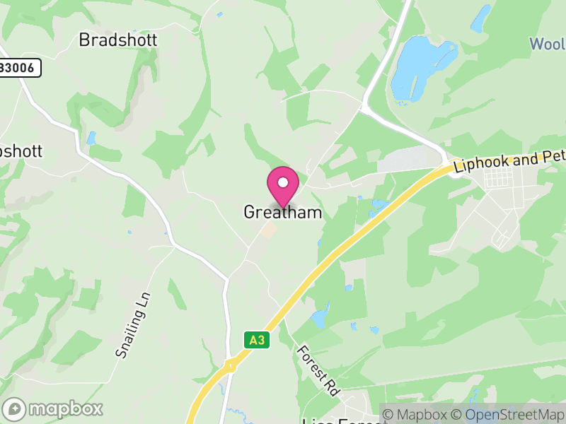 Map of Greatham, East Hampshire
