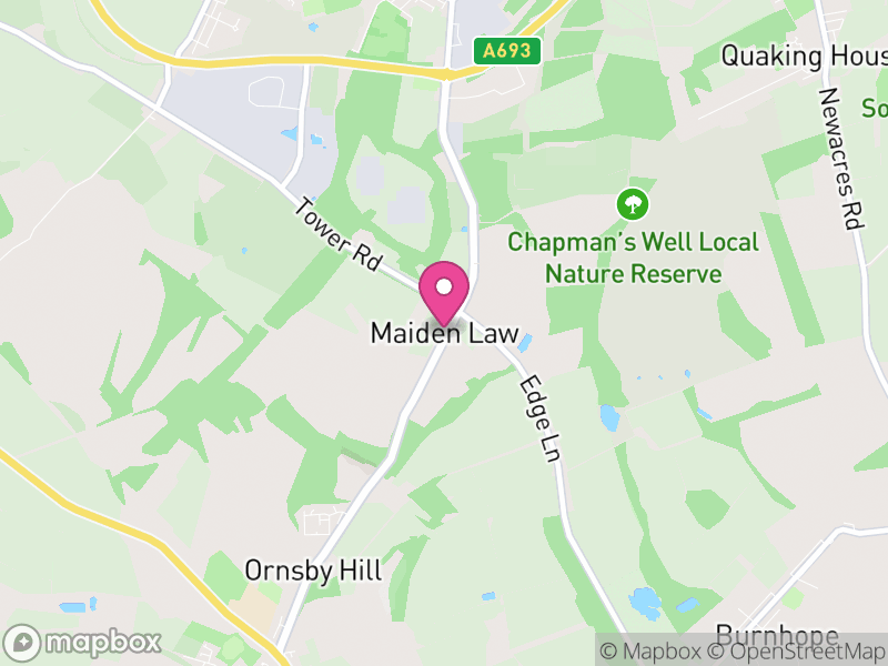 Map of Greencroft, County Durham