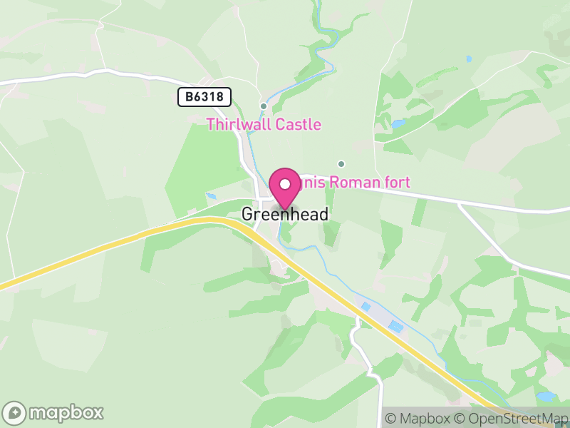 Map of Greenhead, Northumberland
