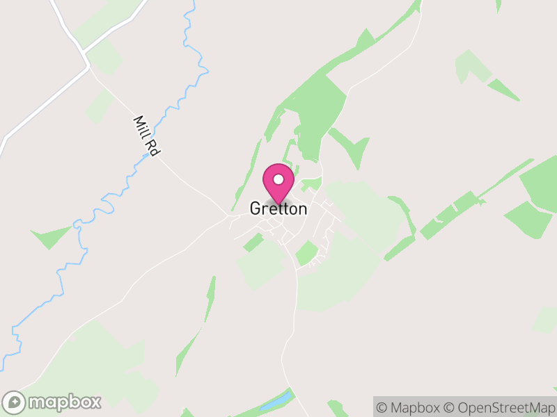 Map of Gretton, North Northamptonshire