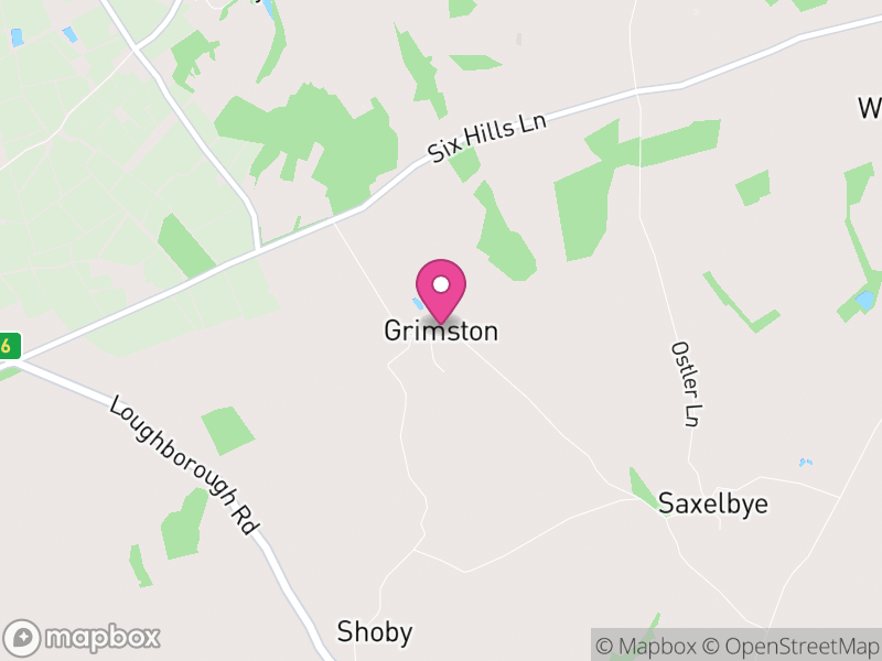 Map of Grimston, Melton