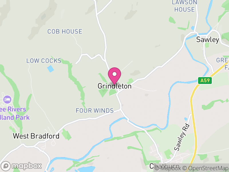 Map of Grindleton, Ribble Valley