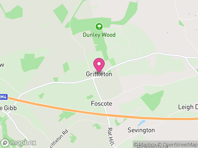 Map of Grittleton, Wiltshire