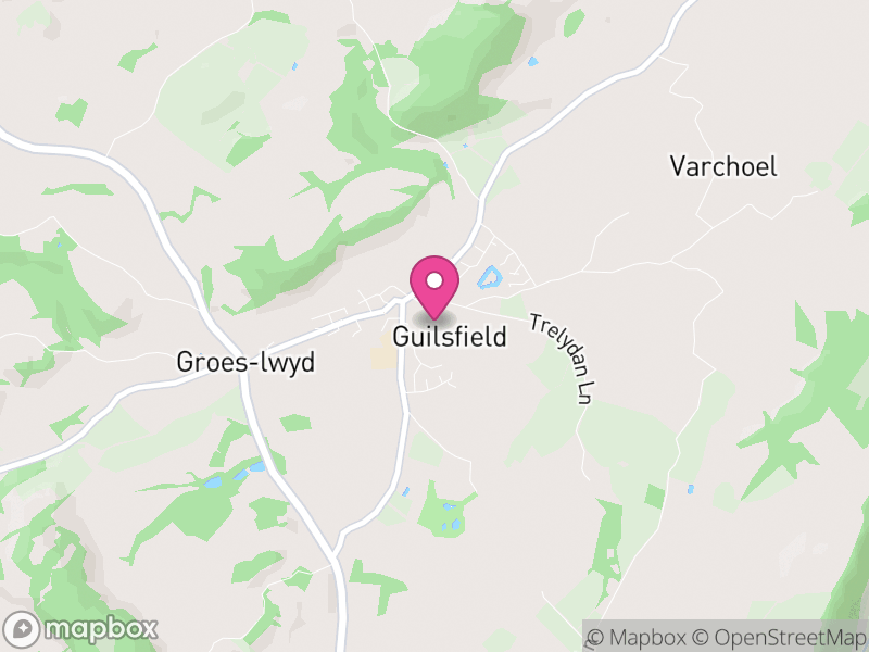 Map of Guilsfield, Powys